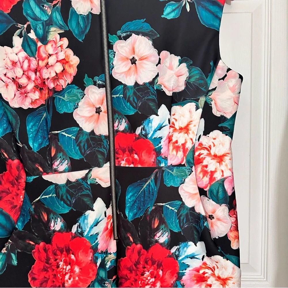 ck Calvin Klein Women's Floral Print Sleeveless Sheath Dress Plus Size 20W, EUC - Picture 10 of 10